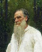 Ilya Repin Lev Nikolayevich Tolstoy shoeless. oil painting